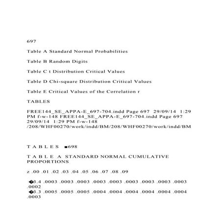Standard Normal Table Critical Value