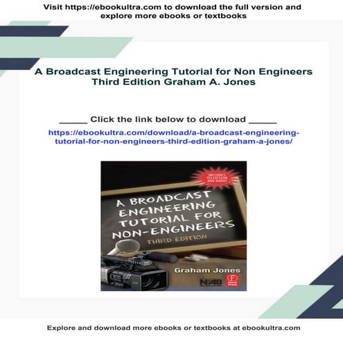 A Broadcast Engineering Tutorial for Non Engineers Third Edition Graham A. Jones