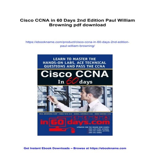 Cisco CCNA in 60 Days 2nd Edition Paul William Browning