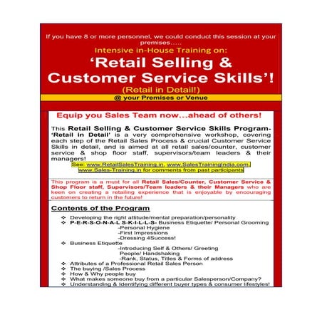 Retail Selling | PDF