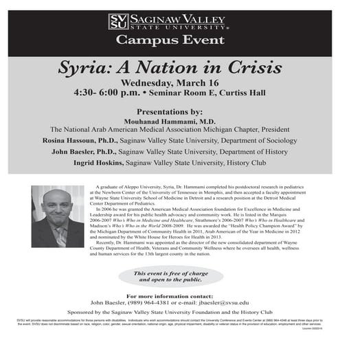 Syria Lecture