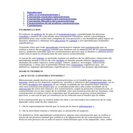 Método constructivista en la lectoescritura | PDF