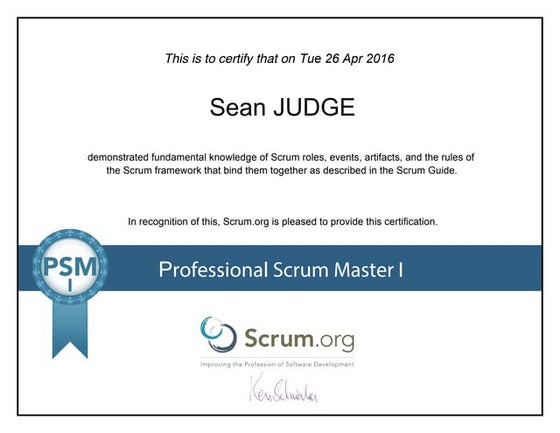 Professional Scrum Master 1 Certification | PDF