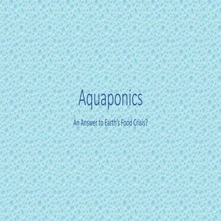 Aquaponics