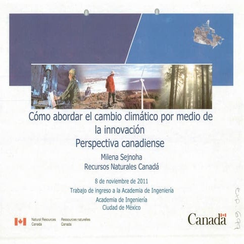 Cómo abordar el cambio climático por medio de la innovación - Perspectiva Can...