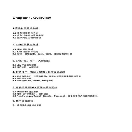 Lita阶段性总结&推广计划