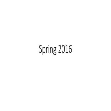 Spring 2016 | PDF