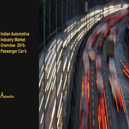 Automobiles Industry in India