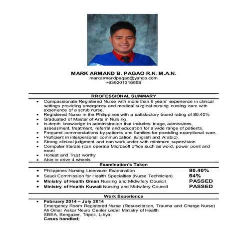 RESUME - REGISTERED NURSE | DOCX