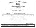 Pennsylvania Teaching Certificate