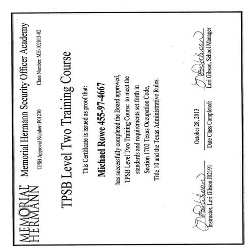 TBSB Firearms training