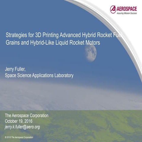 Strategies for 3D Printing Advanced Hybrid Rocket Fuel Grains and Hybrid-Like...