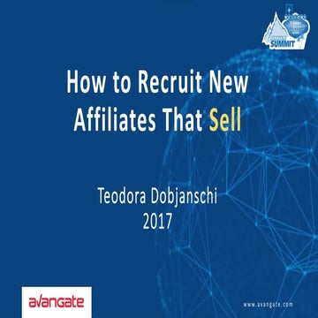 How to Recruit New Affiliates that Sell