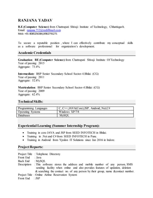 resume