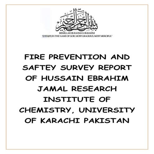 FIRE PREVENTION AND SAFTEY SURVEY REPORT OF HUSSAIN EBRAHIM JAMAL ...