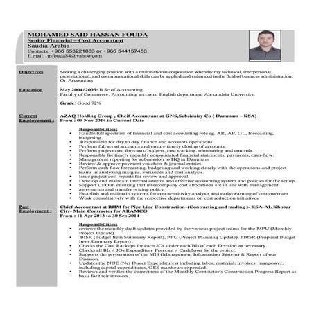 Mr.Mohamed Fouda - CV