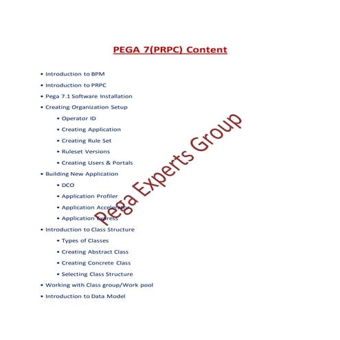PEGA 7 Course Content (2)