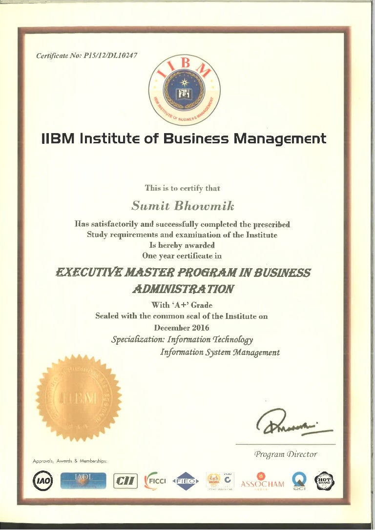 IIBM Certificate