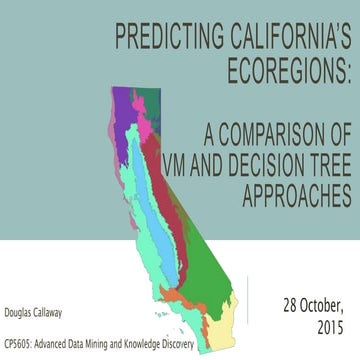 Predicting California’s Ecoregions