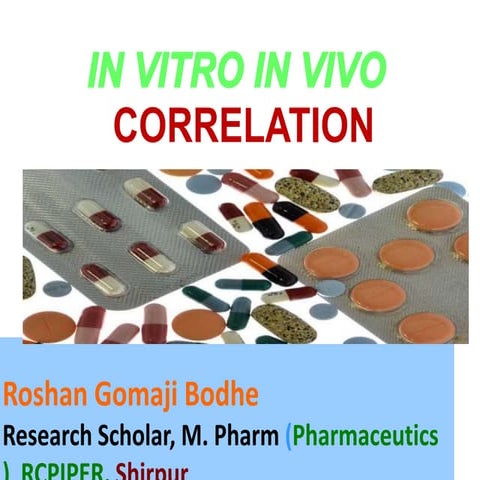 In-vitro in vivo dissolution correlation BCS classification