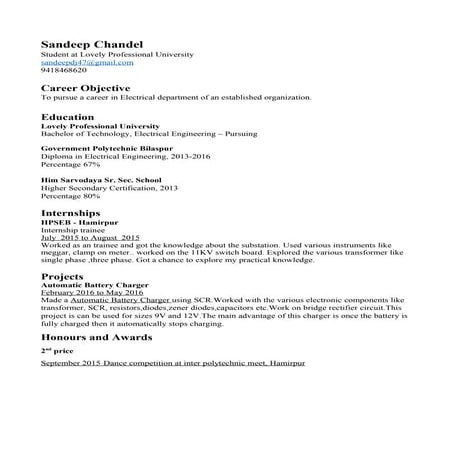 Ronit resume | PDF