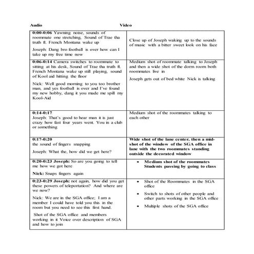 Television Infomercial Script