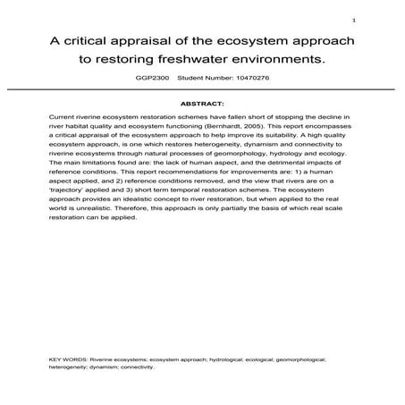 Ecosystem_Approach_REPORT_10470276_FINISHED