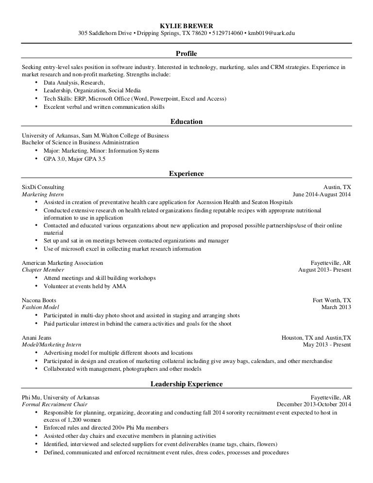 Kylie Brewer Resume