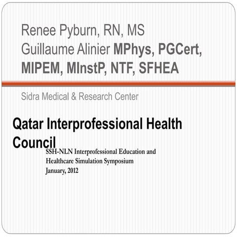 QIHC presentation Jan 2012