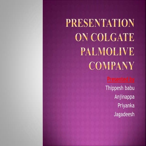 colgate ppt