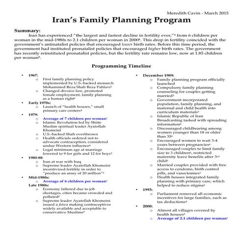 Iran Factsheet