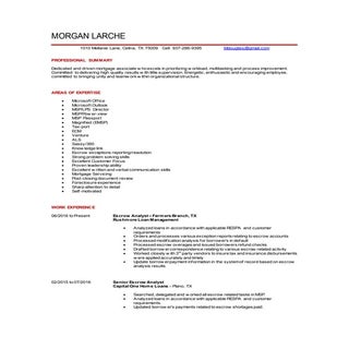 Morgan Larche Resume