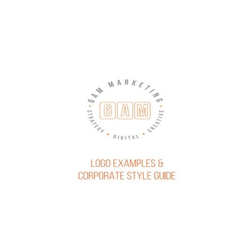 6 am logo and corp style guide examples
