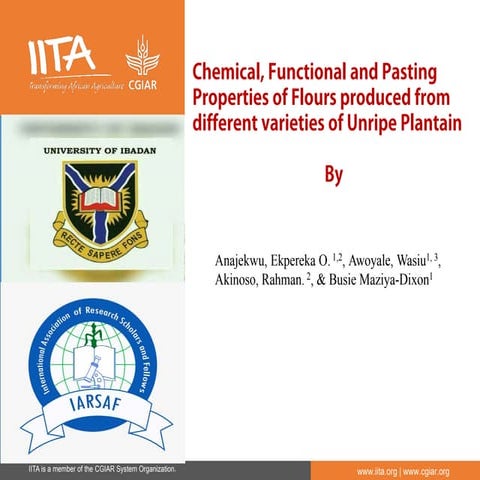 6 anajekwu ekpereka chemical, functional and pasting properties of flours pro...