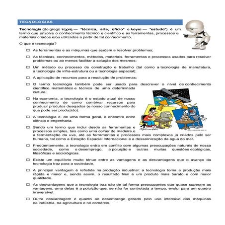 6a série   tecnologias