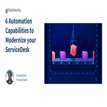 6 automation capabilities to modernise your service desk