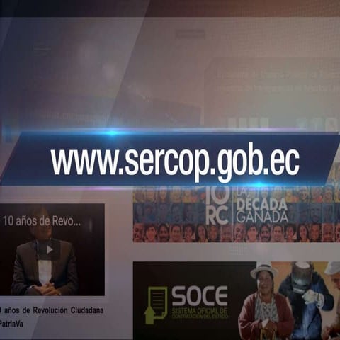 EC 512: Página web Sercop