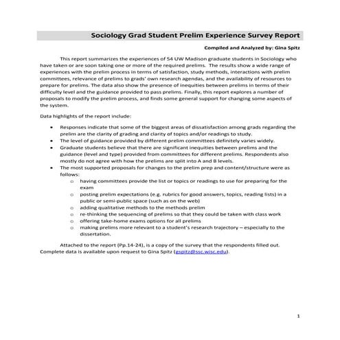 SocGradPrelimExperiencesSurveyReport