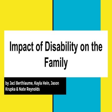Impact of Disability on the Family