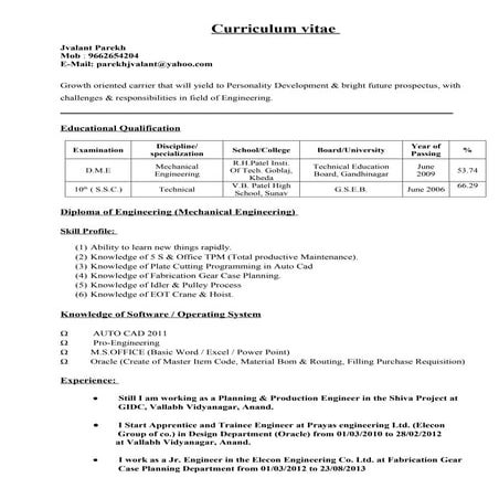 Raja Resume | DOC