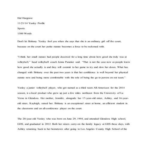 Dec 5 yaxley profile long version