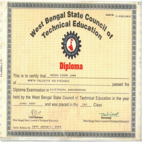Diploma Certificate