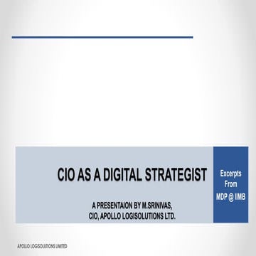 CIO-EEP-IIM Presentation