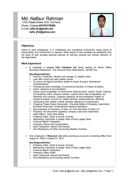 Resume economics phd