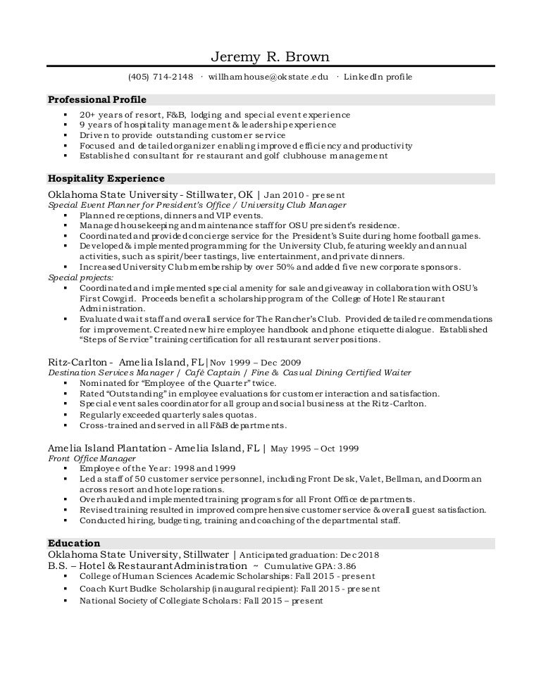 Brown Jeremy Resume Rev