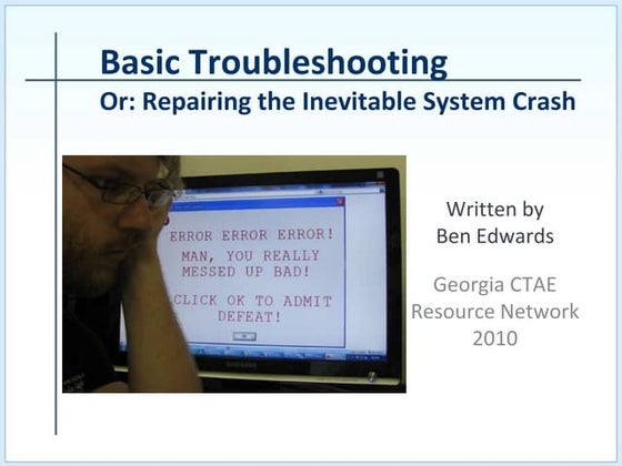 Basic Troubleshooting | PPT