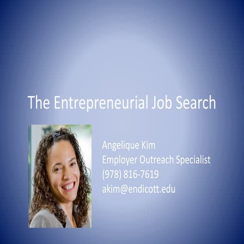 Entrepreneurial Job Search