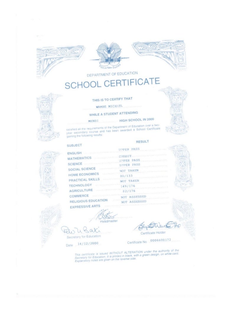 Lower Secondary (Grade 10) Certificate