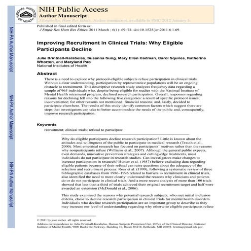 Sample cover letter and informed consent | PDF