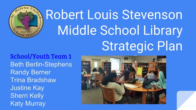 School Youth Team 1_ RLS Library Strategic Plan School PowerPoint_4..12.16 UP...